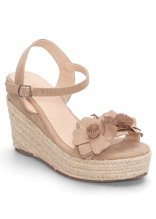 FLOWER DETAIL WEDGES