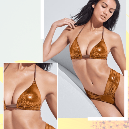 SPORTS ILLUSTRATED SWIM™ DOUBLE STRAP TRIANGLE - BIKINI TOP