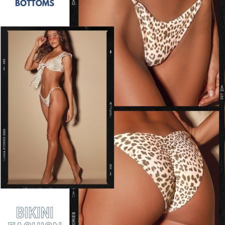 BIANCA BEIGE LEOPARD PRINT BIKINI BOTTOMS