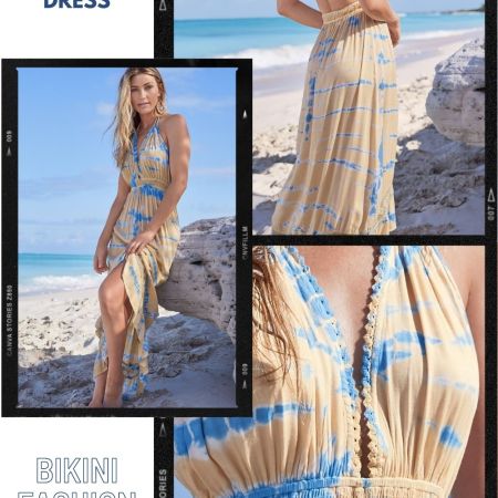 TIE-DYE COVER-UP DRESS