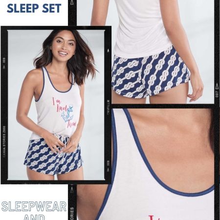 NAUTICAL NIGHTS TANK SLEEP SET