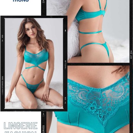 STRAPPY BRALETTE AND THONG